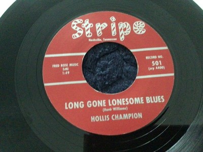 Hollis Champion Long gone lonesome blues / Big Beat 7'' vinyl single record