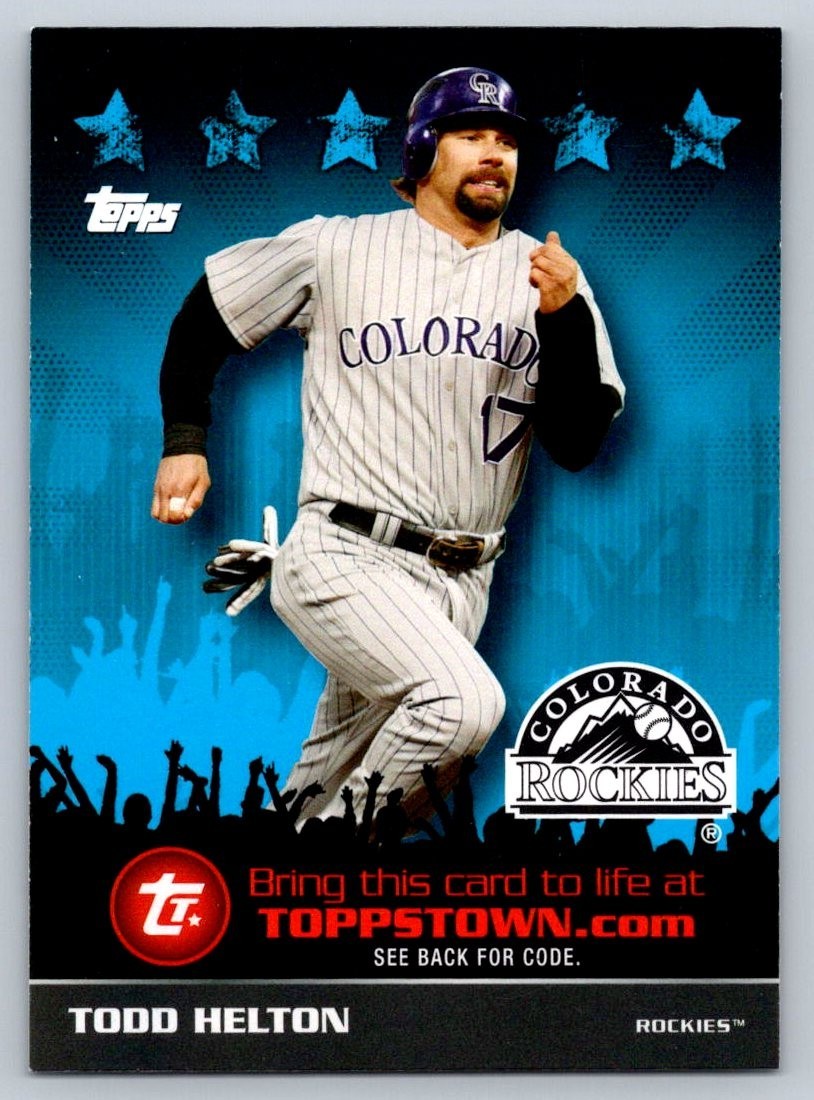 Todd Helton 2009 Topps Baseball #TTT44 Colorado Rockies Ticket to ToppsTown