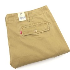 NWT Levi's Ace Cargos Pants Men's 40x32 Relaxed Tan Khaki Tapered Cotton Twill