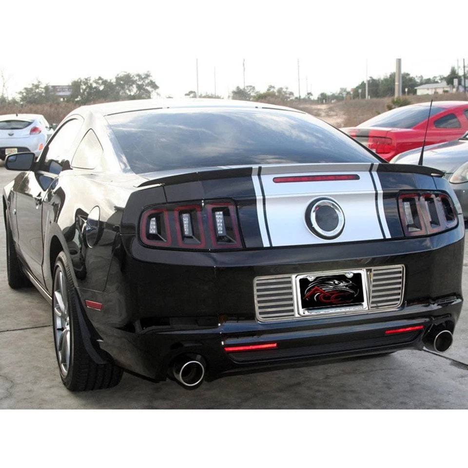 Задняя пластина с прорезями из полированной нержавеющей стали для Ford Mustang 2013 года выпуска 4 шт. - Изображение 3 из 4