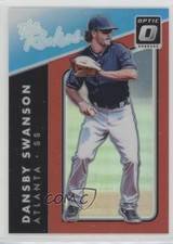 2017 Panini Donruss Optic The Rookies Red Prizm /99 Dansby Swanson #TR3 o7m
