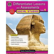 DIFFERENTIATED LESSONS & ASSESSMENTS: SOCIAL STUDIES GRD By Teacher Created *VG*