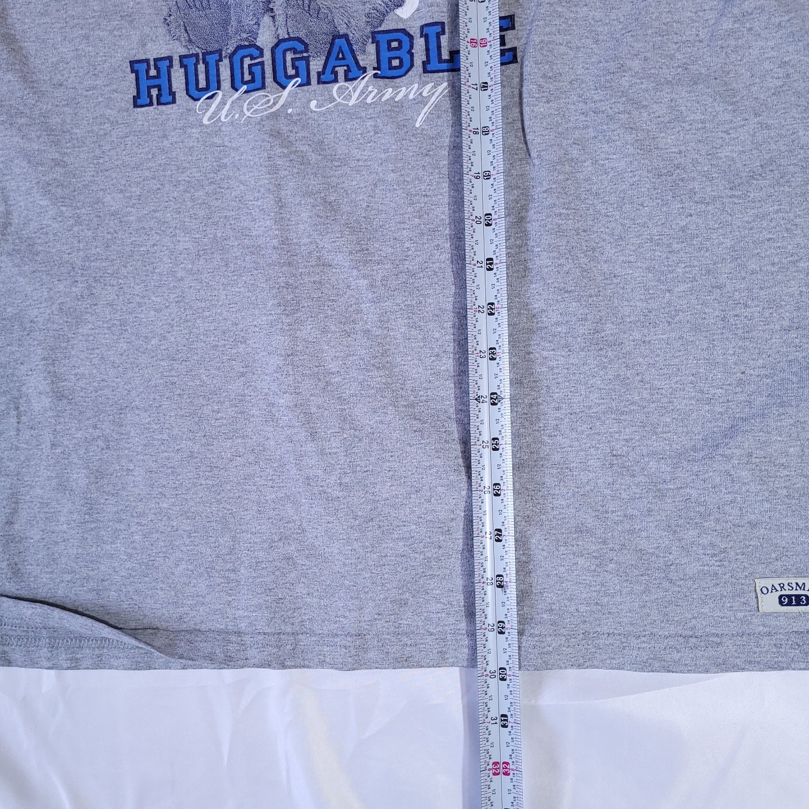 FILA T shirt vintage Oarsman 913 Lovable Huggable ORSO U.S. Army uomo 2XL made in USA