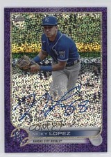 2022 Chrome Veteran Purple Speckle Refractor /299 Nicholas Lopez Nicky Auto 17x8