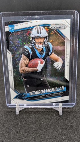 2025 Panini Prizm Tetairoa Mcmillan White Disco Prizm RC Carolina Panthers