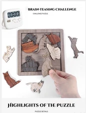 Brain-Burning Tom and Jerry Wooden Puzzle The ultimate expert-level challenge