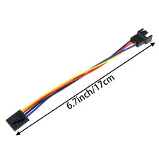 4PCS 17.5cm/6.89inch Fan Adapter Cable CPU Fan 5 Pin to 4 Pin Interface Conne...