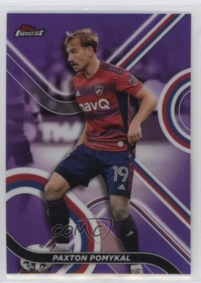 2022 Topps Finest MLS Purple Refractor 34/250 Paxton Pomykal #74 0c6