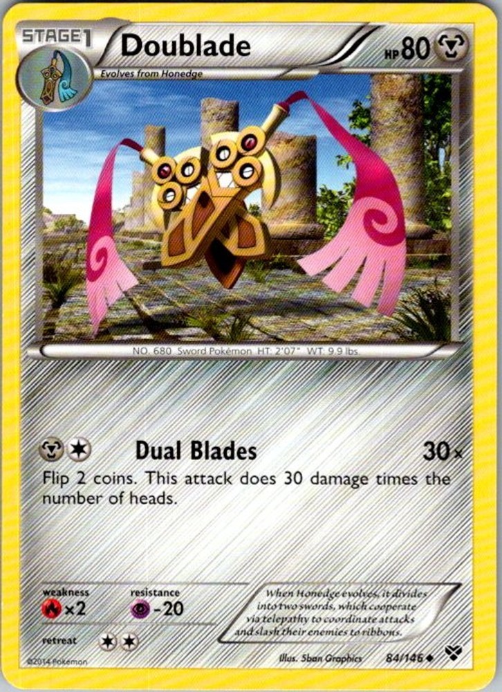 Pokemon XY Base Set Doublade 84/146 NM