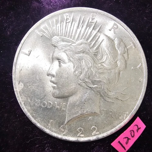 🚚⚡️FAST🔥SIMPLY GORGEOUS 👀🔥1922 Peace Dollar Silver US Coin $1.00 MS+ BU 1202