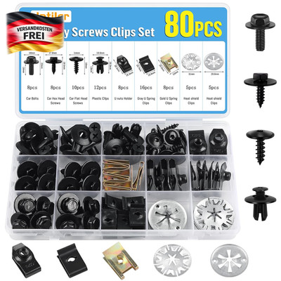 Karosserieschrauben Clips Set für Auto Body Untertray & Befestigungshilfen