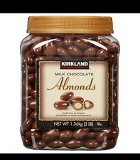 2 Packs Kirkland Signature Milk Chocolate Covered Almonds 3 LB Each Pack