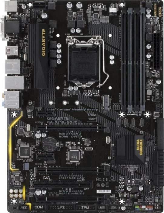 Gigabyte GA-B250-HD3P Rev 1.0 Intel B250 Mainboard ATX Sockel 1151 #111714