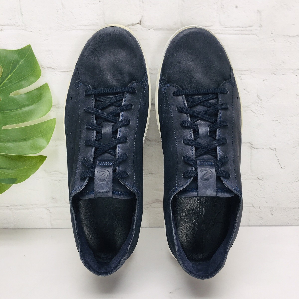 ECCO Soft 7 Casual Sneakers Men Size 12 US, 46 EU Blue Leather Comfort Low Shoes ECCO Soft 7 Sneaker - Men main image 3