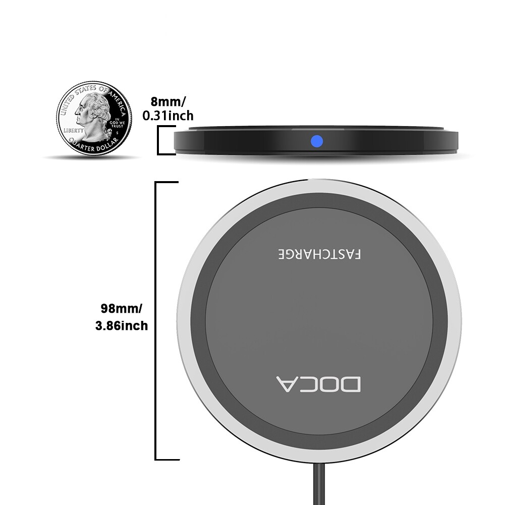 Chargeur sans fil Qi pour smartphone Android et iPhone station de charge rapide - 3