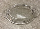 Pyrex Glass Oval Casserole  Lid with Handles P-14-C