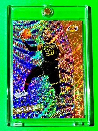 Lebron James SPARKLE REFRACTOR FINISH PANINI REVOLUTION HOT LAKERS CARD - Mint! - Picture 10 of 12