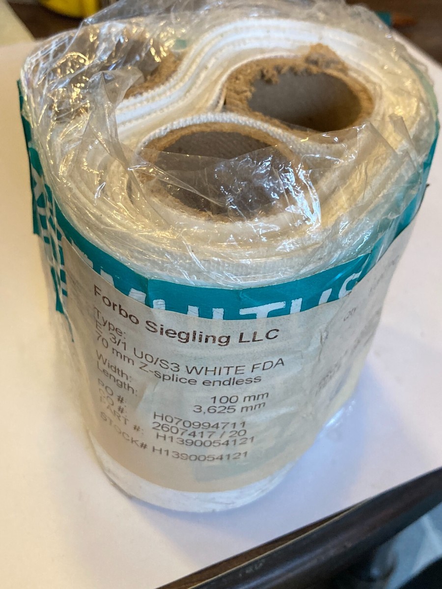 Forbo Siegling E 3/1 U0/S3 White FDA Transilon Conveyor Belt