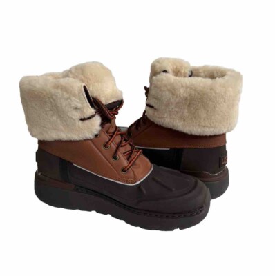 UGG MEN CITY BUTTE WORCHESTER WATERPROOF SHEARLING Boot US 