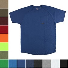 Ariat Rebar Men's T-Shirt Cotton Strong, Big  Tall Raglan SS Basic Pocket Tee