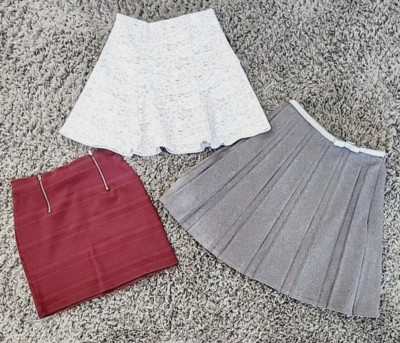 (3) Juniors X-SMALL Skirts HOLLISTER Mini Bodycon Korean Uniform School Girl