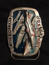 Collectable Enameled U. S. Navy Belt Buckle