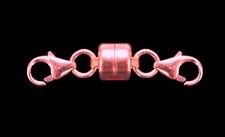 5.5mm ROSE 14k Gold FILLED STRONG MAGNETIC CLASP 24mm Extender 8mm Lobsters USA