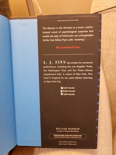 The Woman in the Window by A.J. Finn 2018 1st Edition 11th Printing HB DJ VGC!! - Picture 11 of 12