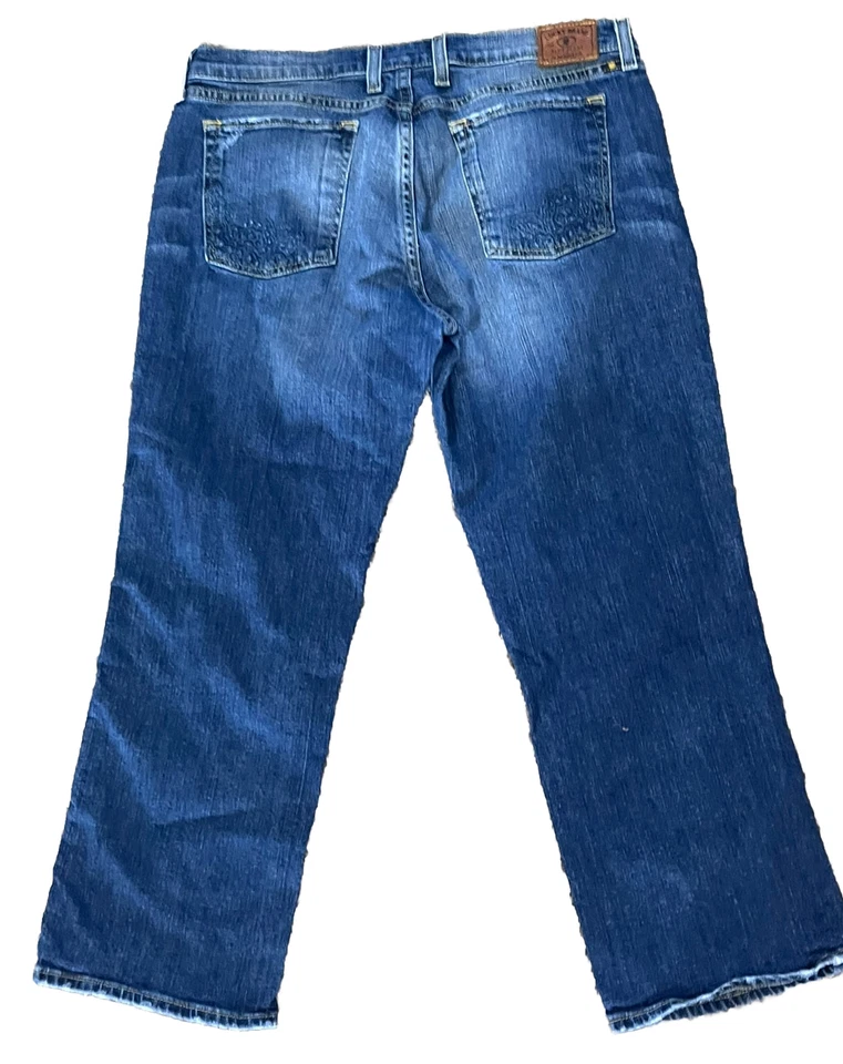 Pantalones de mezclilla bajos Lucky Brand para mujer talla 32 Capri verano Sweet N talla 14 recortados 14/32 Foto 2 de 4