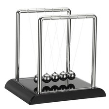 Newtons Cradle, Newton's Cradle Pendulum 5 Balance Balls, Black, l