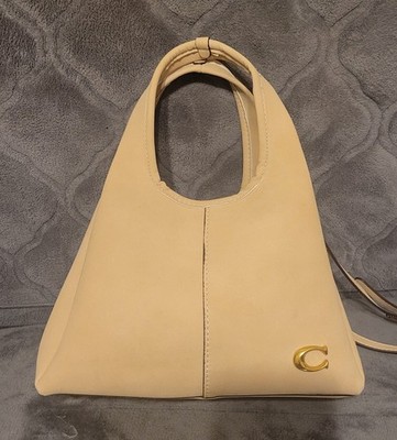 Coach Lana Shoulder Bag CM544 polished pebble leather/Brass/Ivory