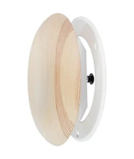 Wooden Vent Cover 4 inch - Universal Supply and Exhaust Valve - Adjustable Ve...