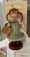 Paulinettes LE Porcelain Redhead Anne Doll Outfit Box Stand COA 69/500 Hangtag
