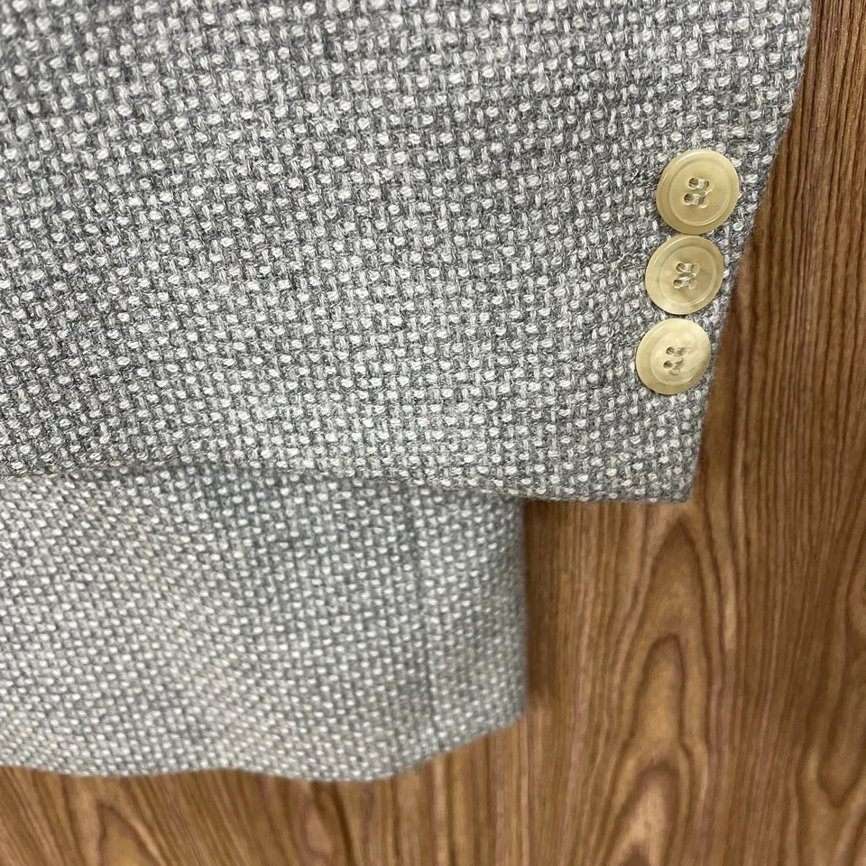 Abrigo deportivo Hugo Boss Saks Fifth Avenue para hombre 46L gris Loro Piana lana cachemir Foto 3 de 4