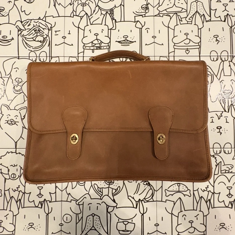 Coach Leather Briefcase/Attache Bags for Men for sale | eBay