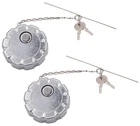 2PK 3"Locking Fuel Tank Cap Fit w/VNL HD Truck Replace 20511590, VOL20770691