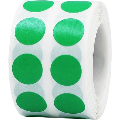 Spring Green Color Coding Labels for Organizing Inventory 0.50 Inch Round Cir...