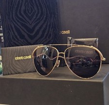 Roberto Cavalli - Snake Collection - Gold/Grey Lens - NEW W/BOX COA