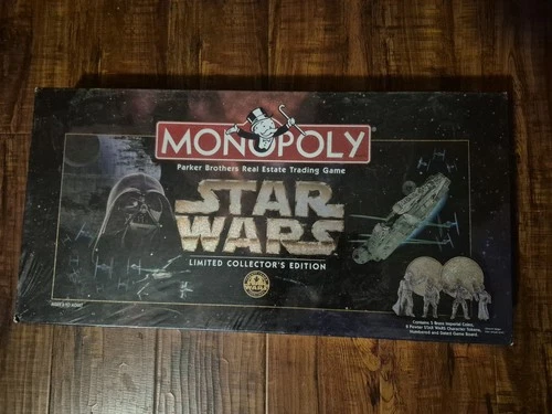 Vintage Star Wars Monopoly 1996 Limited Collectors Edition SEALED New In Box