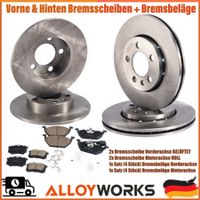 Vorne & Hinten Bremsscheiben & Bremsbeläge Für VW GOLF 4 1J DE Neu