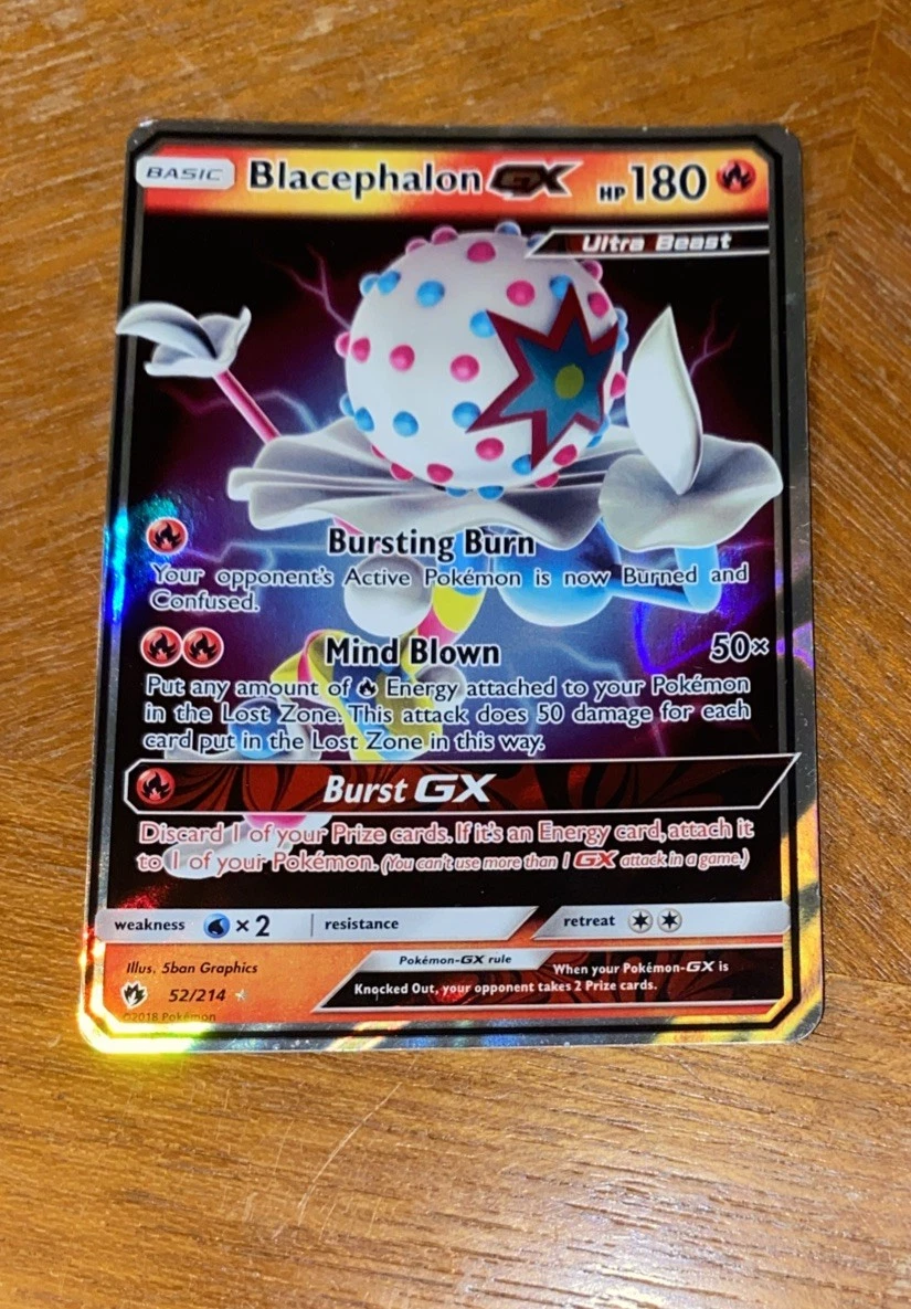 Blacephalon GX 52/214 Lost Thunder Ultra Rare NM Pokemon Card
