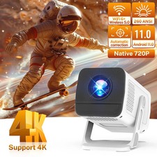 Projector Built in 5W Speaker 1280 720P Android 4K 400ANSI Wifi6 BT5.2 Projector