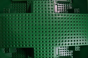 Lego Castle Baseplate 30271px2 Raised 32 x 48 x 4 Sets 6091 6098 10176