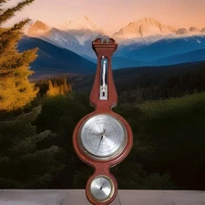 Vintage Airguide Wall Weather Station 26" Thermometer • Barometer • Hygrometer