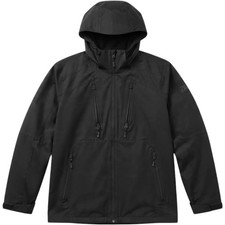 Zeroxposur Mens Hooded Full Zip Jacket Black Fleece Lined Size L S64160