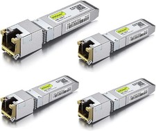 10Gtek [4 Pack 80-Meter 10GBase-T SFP+ to RJ45 Transceiver, RJ45 to SFP+ Copper