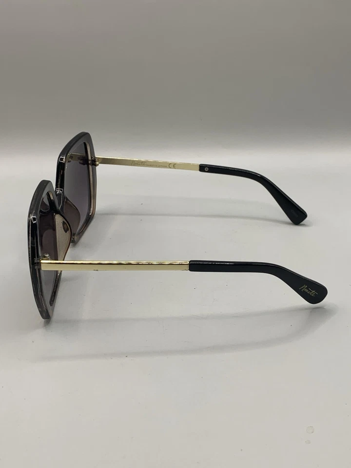 Gafas de sol Nanette Lepore NN353 OXTS negro marrón moda marco cuadrado de gran tamaño Foto 4 de 4
