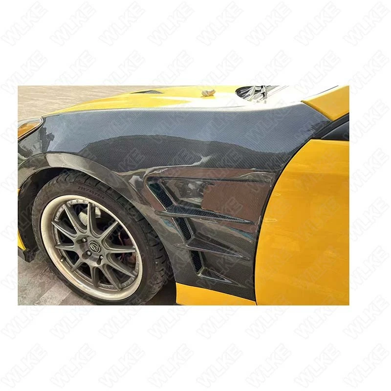 Par de guardabarros de fibra de carbono real alas ventiladas para Hyundai Genesis cupé 2010-2016 Foto 4 de 4