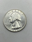 1964 D Silver Washington Quarter -  UNC- BRIGHT COIN