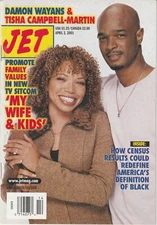 JET MAGAZINE APRIL 2, 2001 "DAMON WAYANS/TISHA CAMPBELL"